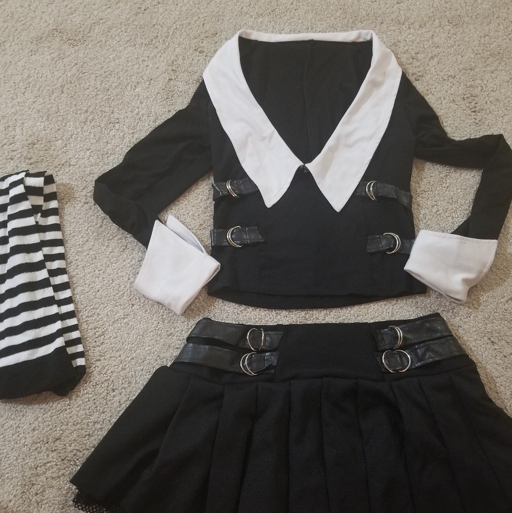 Wednesday Addams Halloween Costume XS